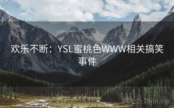 欢乐不断：YSL蜜桃色WWW相关搞笑事件